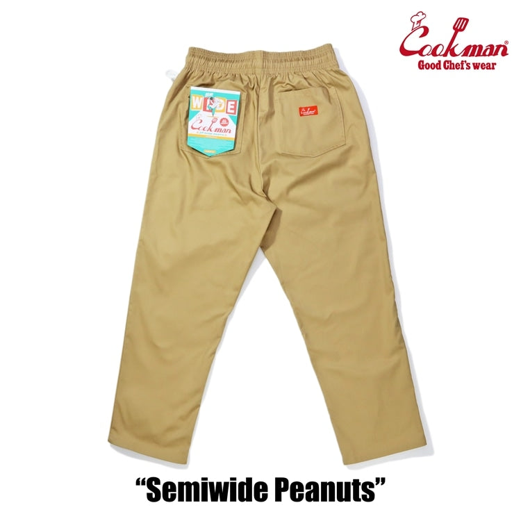 Cookman クックマン シェフパンツ セミワイド Chef Pants Semiwide Peanuts