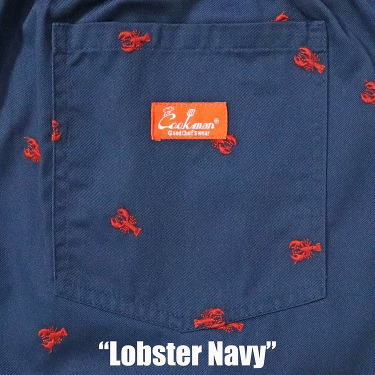 Cookman クックマン シェフパンツ Chef Pants Embroidery Lobster - NAVY -