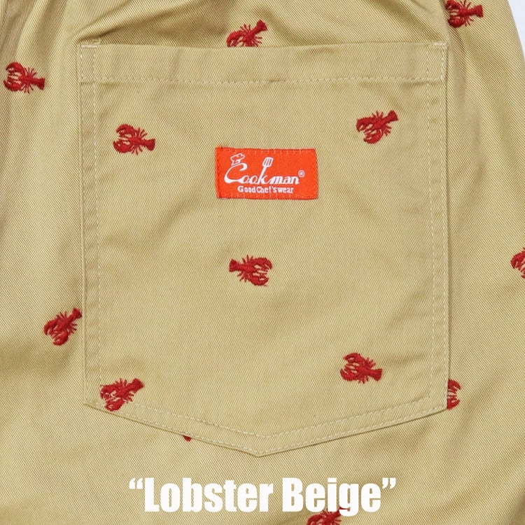 Cookman クックマン シェフパンツ Chef Pants Embroidery Lobster - BEIGE -