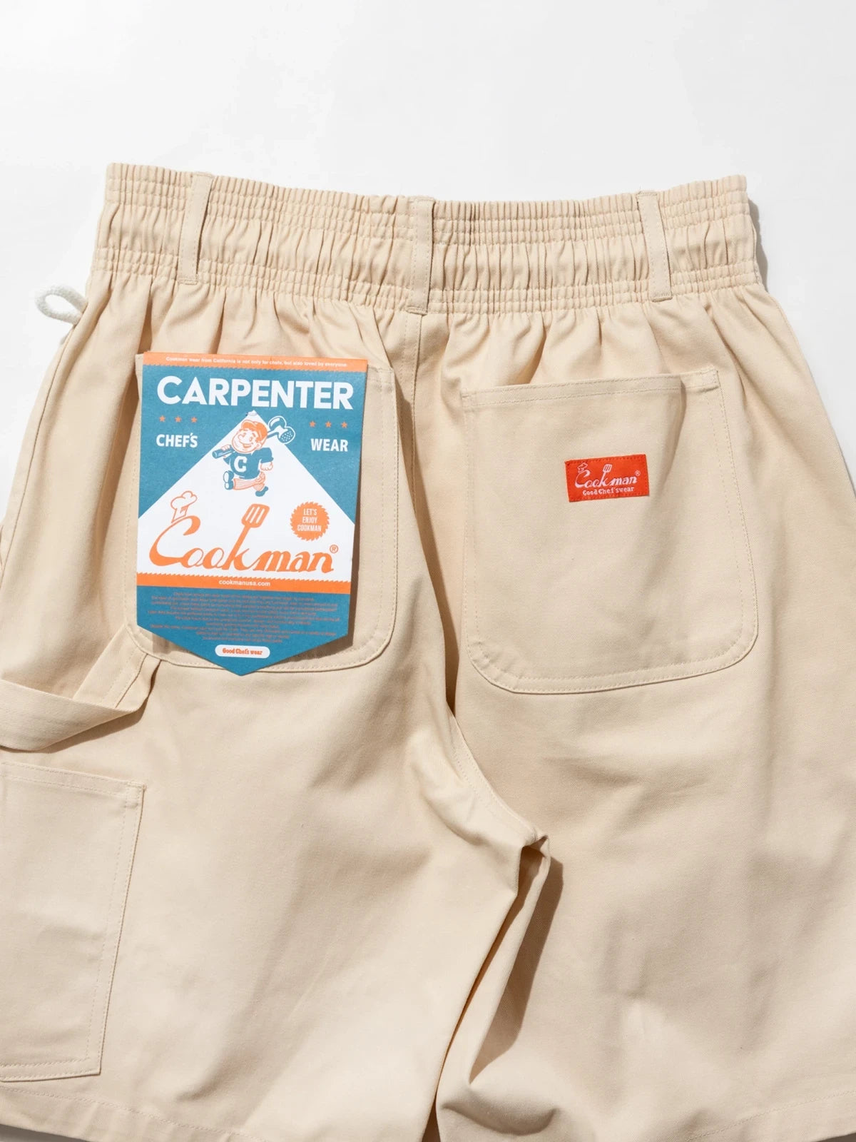 Cookman クックマン シェフパンツ Carpenter's Pants Short Heavy twill- Cream -