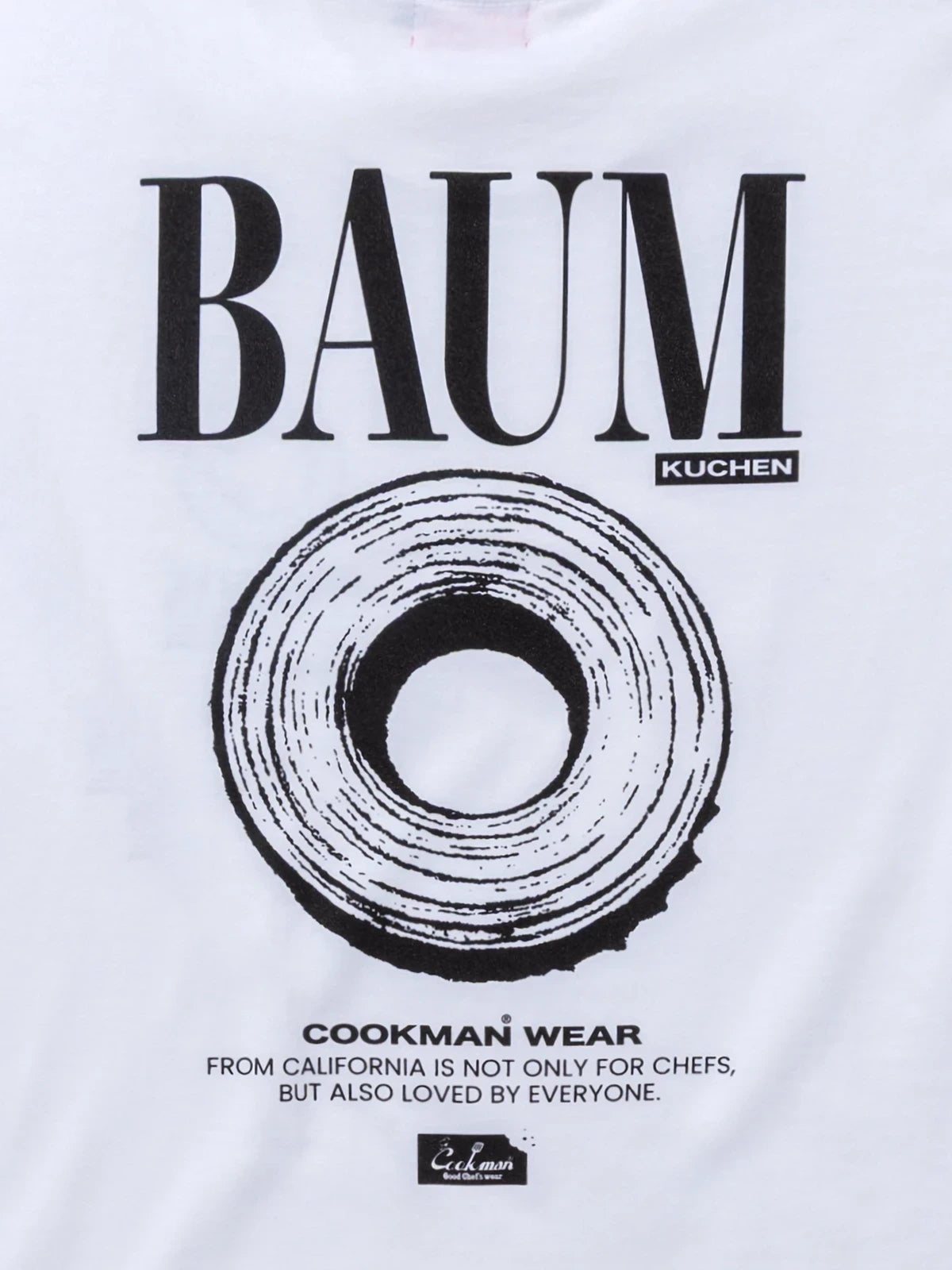 Cookman クックマン Tシャツ Baumkuchen - WHITE -