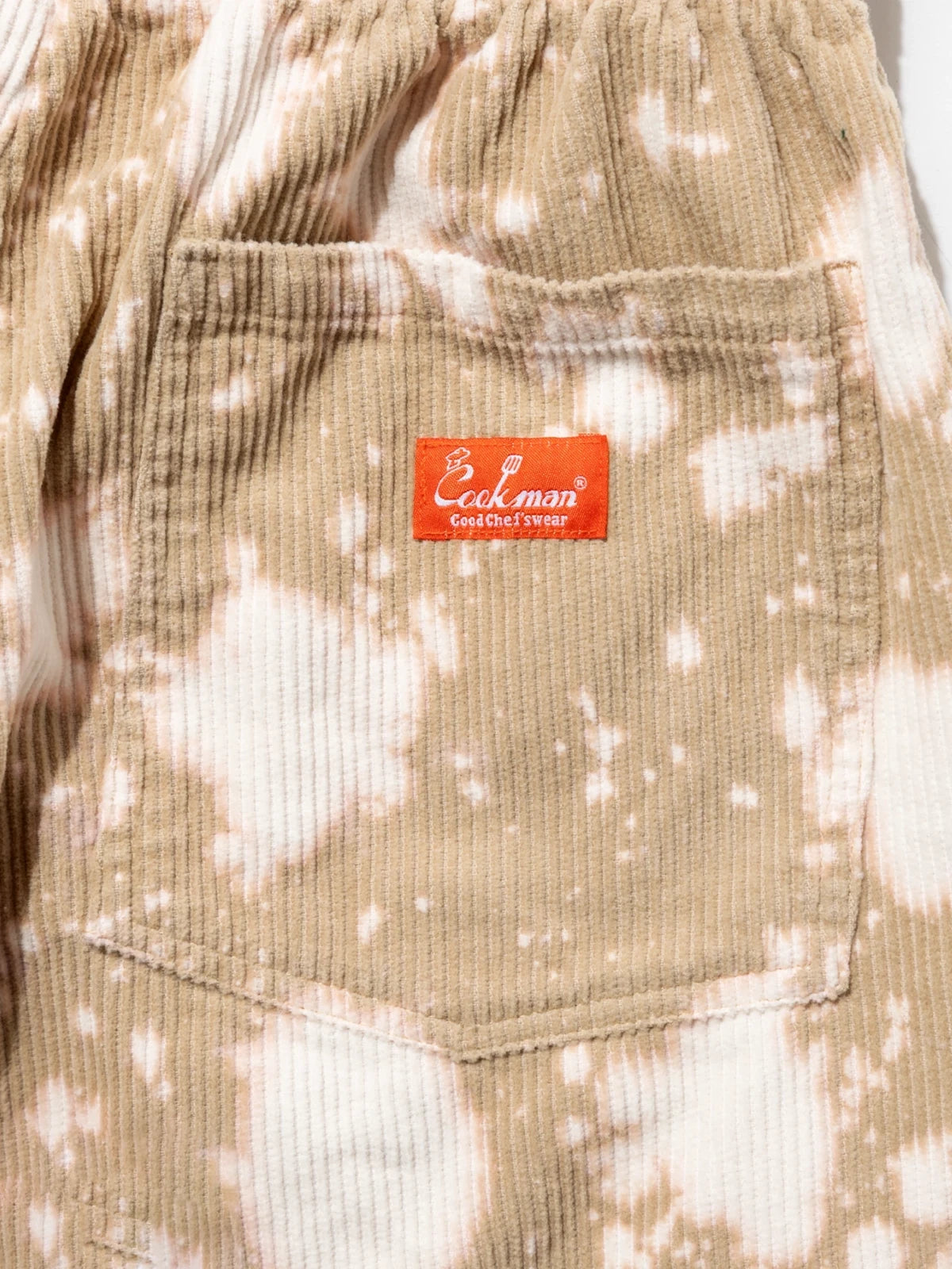 Cookman クックマン シェフパンツ Chef Pants Short Corduroy Bleach - BEIGE -