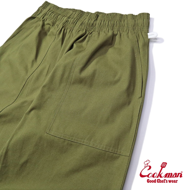 Cookman クックマン シェフパンツ Harvest Pants Cropped Canvas Olive