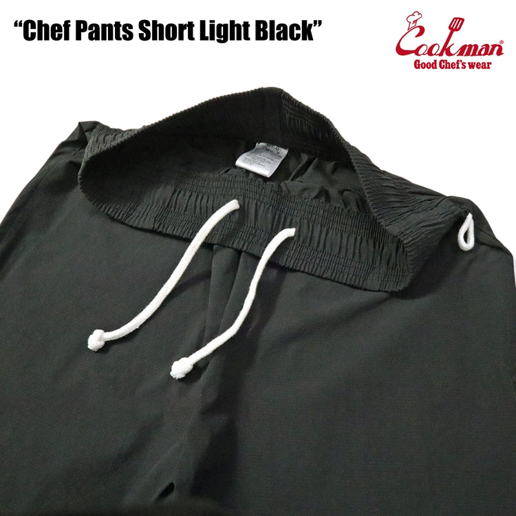 Cookman クックマン シェフパンツ Chef Pants Short Light BLACK