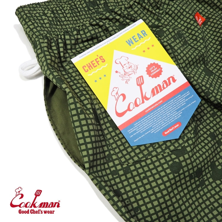 Cookman Chef Pants Sauce Splash - CAMO OLIVE -