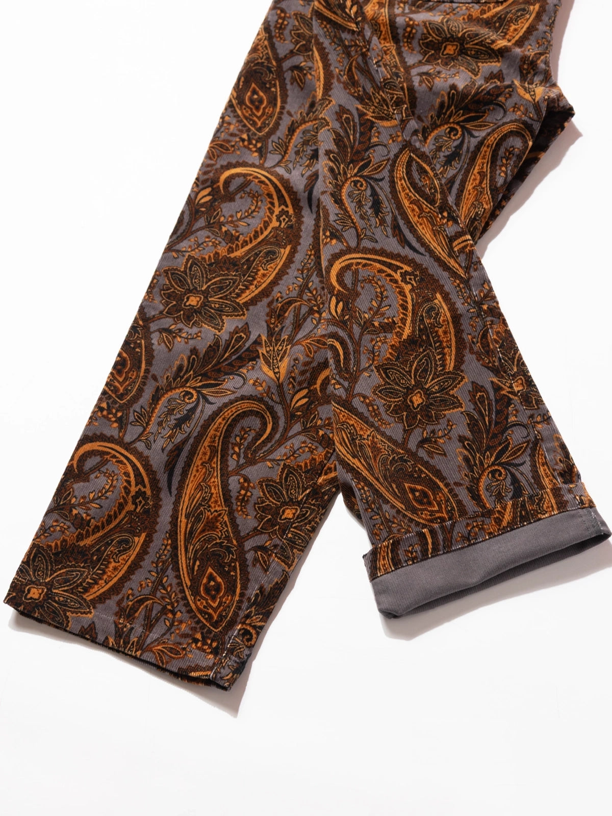 Cookman クックマン シェフパンツ Chef Pants Semiwide Corduroy Paisley Brown