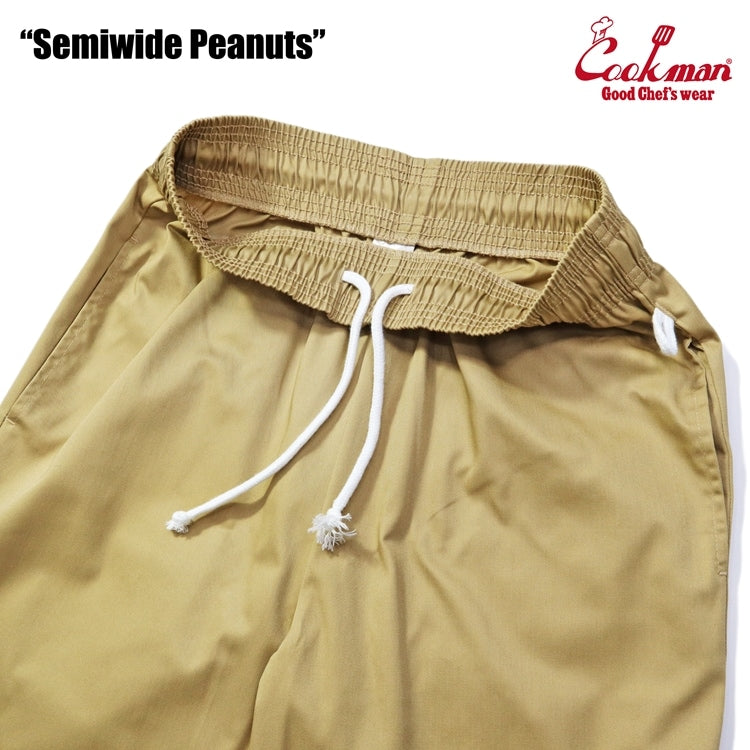 Cookman クックマン シェフパンツ セミワイド Chef Pants Semiwide Peanuts