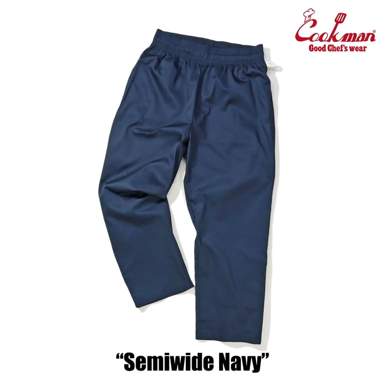 Cookman クックマン シェフパンツ セミワイド Chef Pants Semiwide Navy