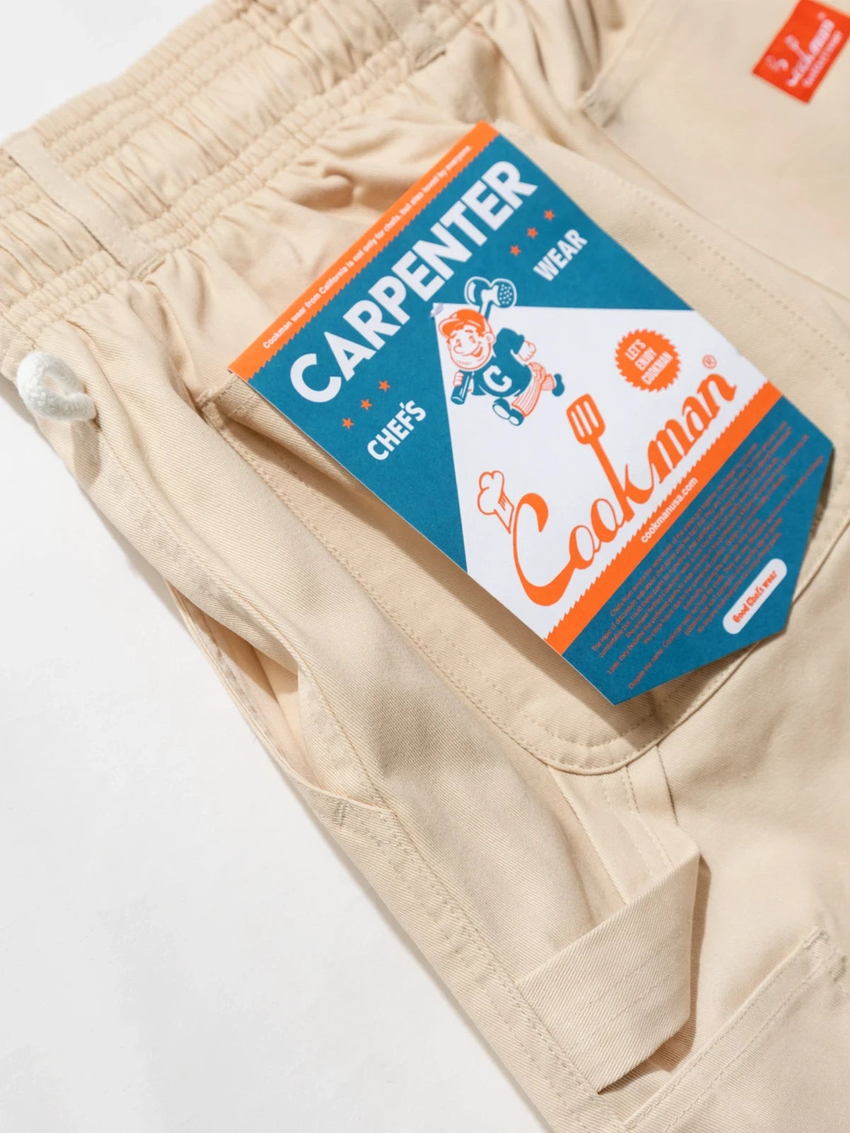 Cookman クックマン シェフパンツ Carpenter's Pants Short Heavy twill- Cream -