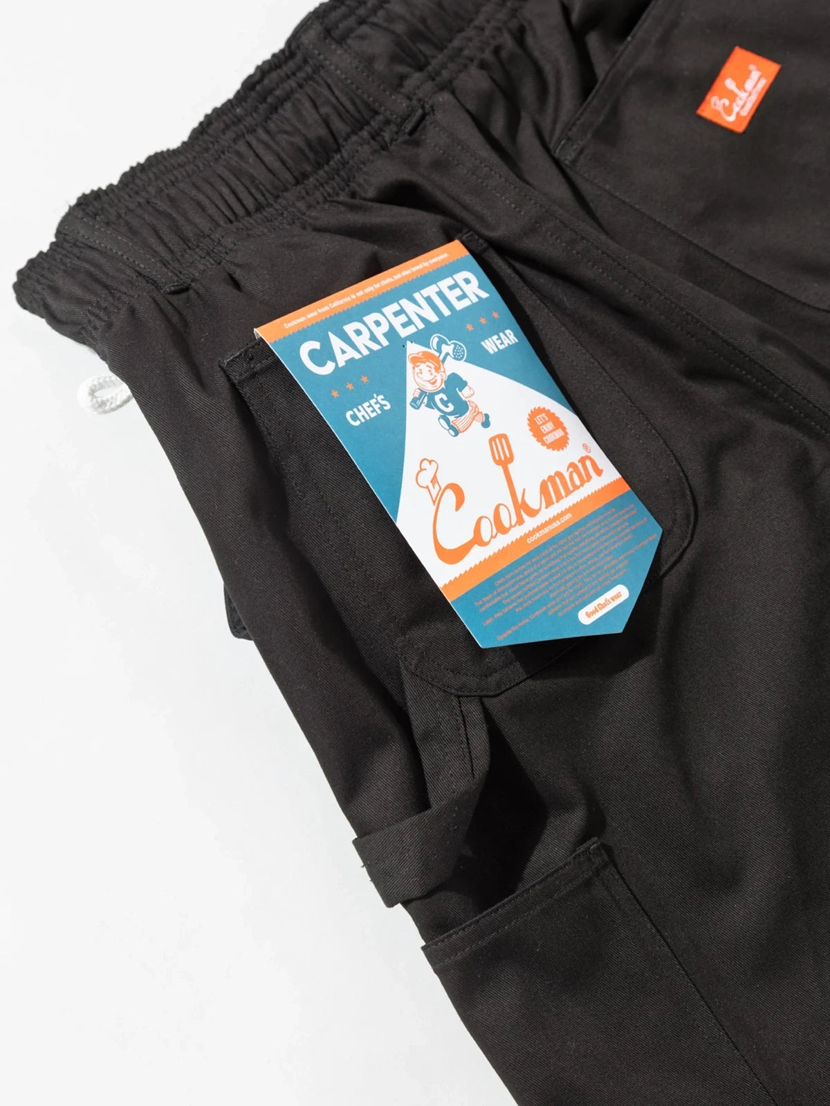 Cookman クックマン シェフパンツ Carpenter's Pants Short Heavy twill- BLACK -