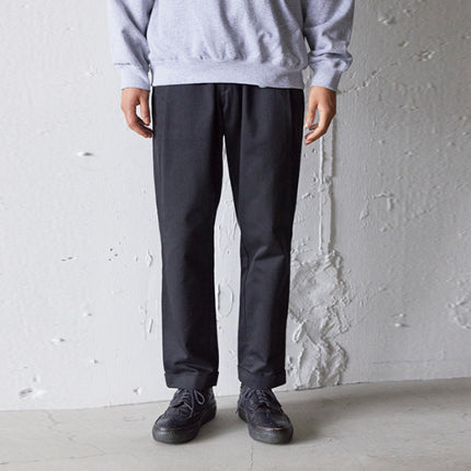 AS STANDARD アズスタンダード CHINO PANTS - BLACK -