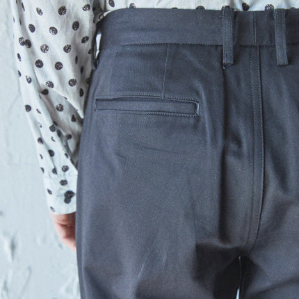 AS STANDARD アズスタンダード CHINO PANTS - BLACK -