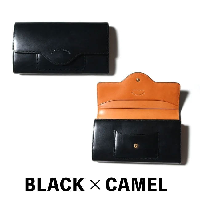 NATAL DESIGN ネイタルデザイン CABALLERO WALLET LONG３ - BLACK x CAMEL -