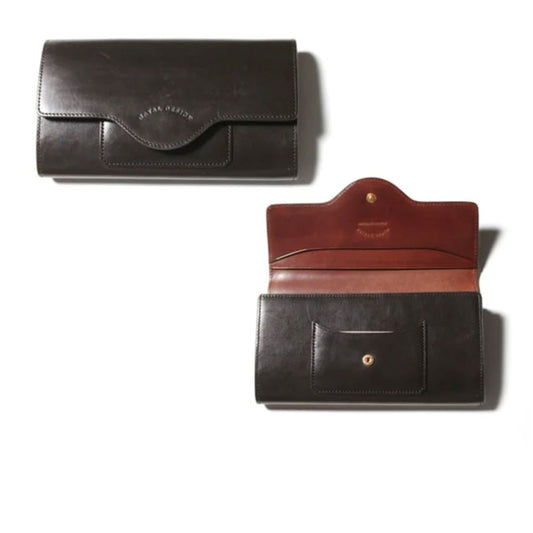 NATAL DESIGN ネイタルデザイン CABALLERO WALLET LONG３ - DARK BROWN x DARK BROWN -