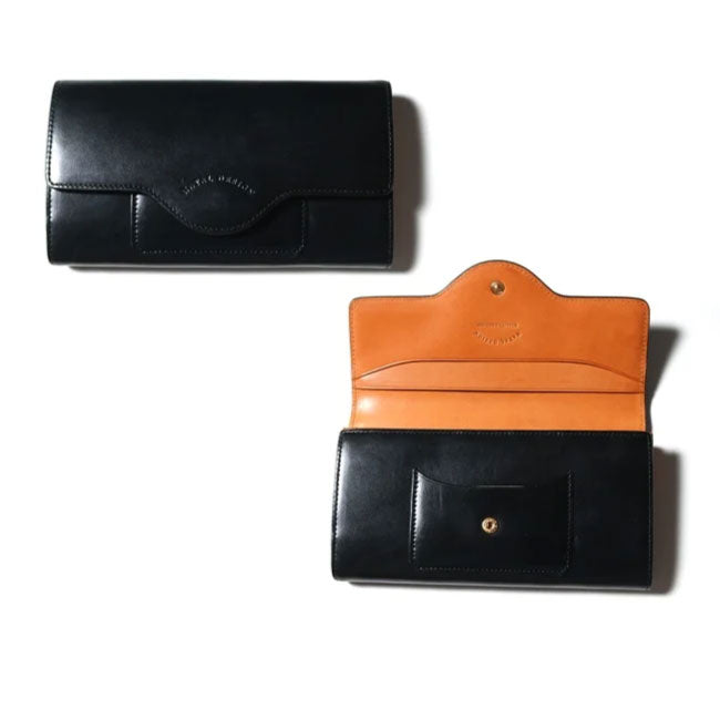 NATAL DESIGN ネイタルデザイン CABALLERO WALLET LONG３ - BLACK x CAMEL -