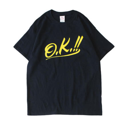 O.K. オーケー O.K. & とにかくパーティー ロゴ S/S TEE