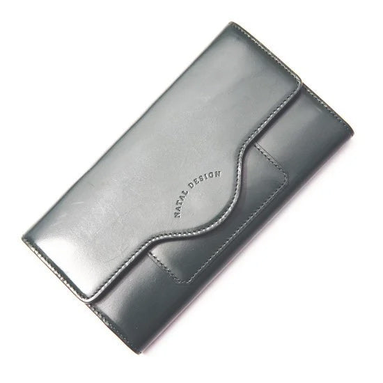 NATAL DESIGN ネイタルデザイン CABALLERO WALLET LONG３ - GRAY x CAMEL -