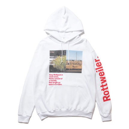 ROTTWEILER ロットワイラー Flower Photo Parka - WHITE -