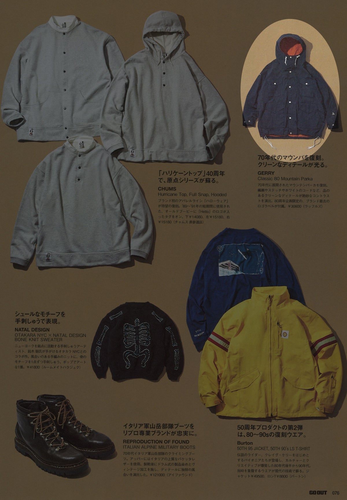 【雑誌 GO OUT 11月号掲載】GERRY ジェリー Classic 80 Mountain Parka - NAVY -