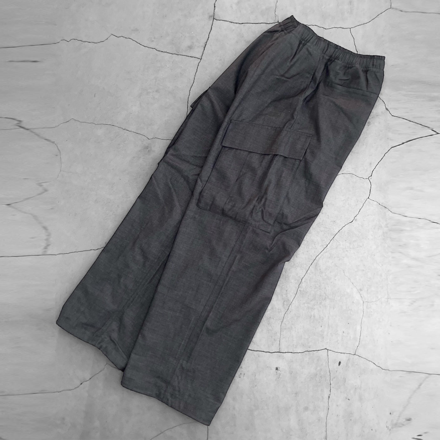 FORTUNA フォルトゥナオム WOOLY TECH Twill Cargo PANTS - GRAY -