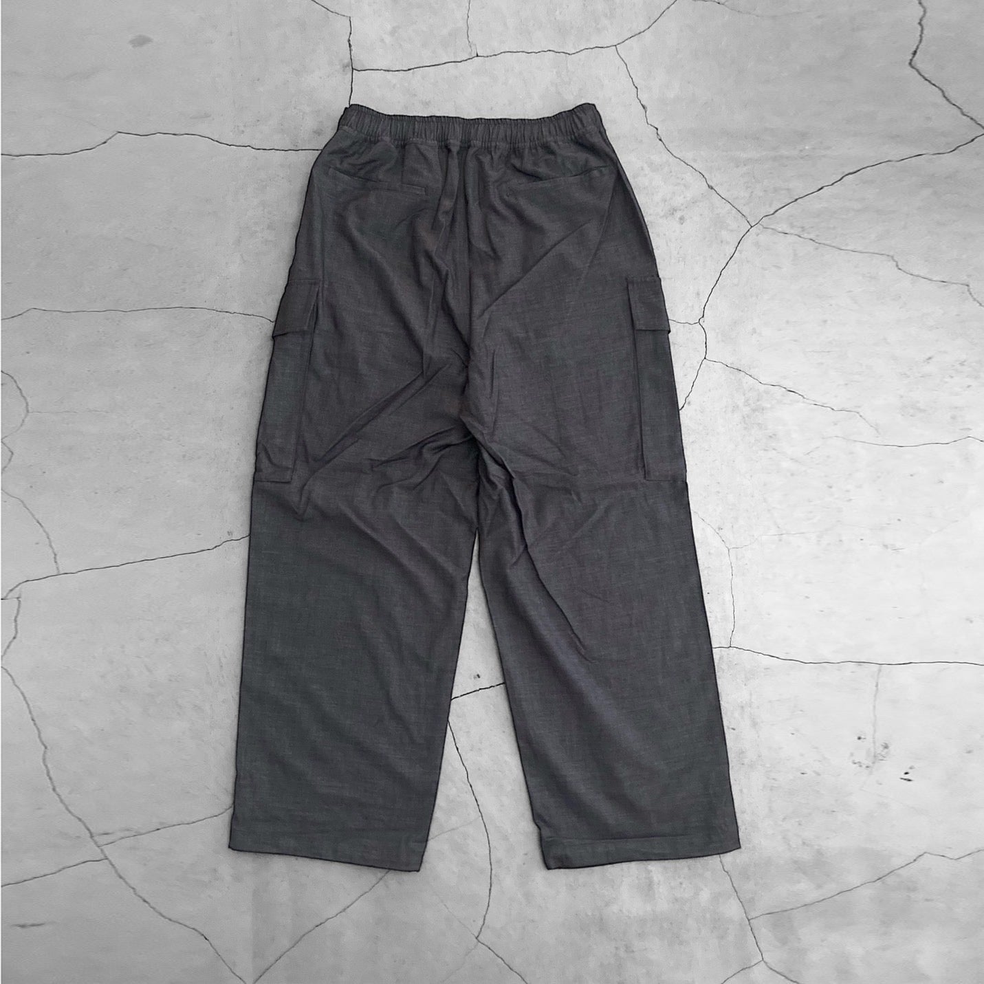 FORTUNA フォルトゥナオム WOOLY TECH Twill Cargo PANTS - GRAY -