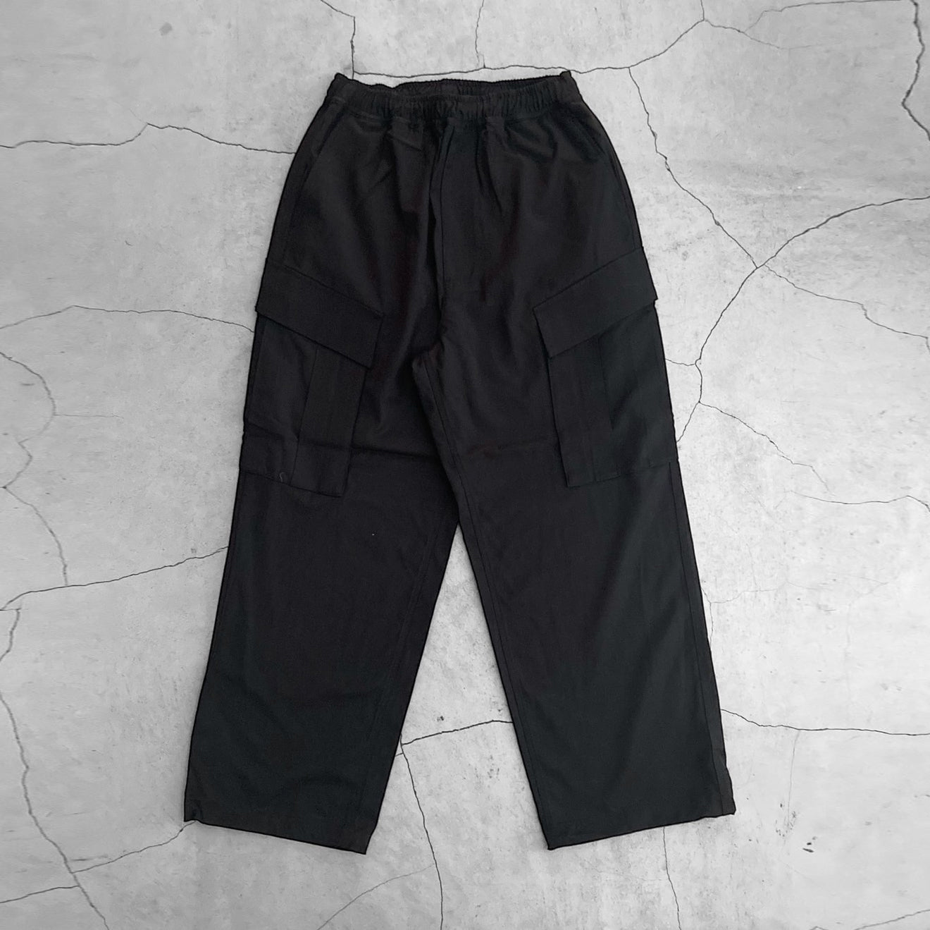 FORTUNA フォルトゥナオム WOOLY TECH Twill Cargo PANTS - BLACK -