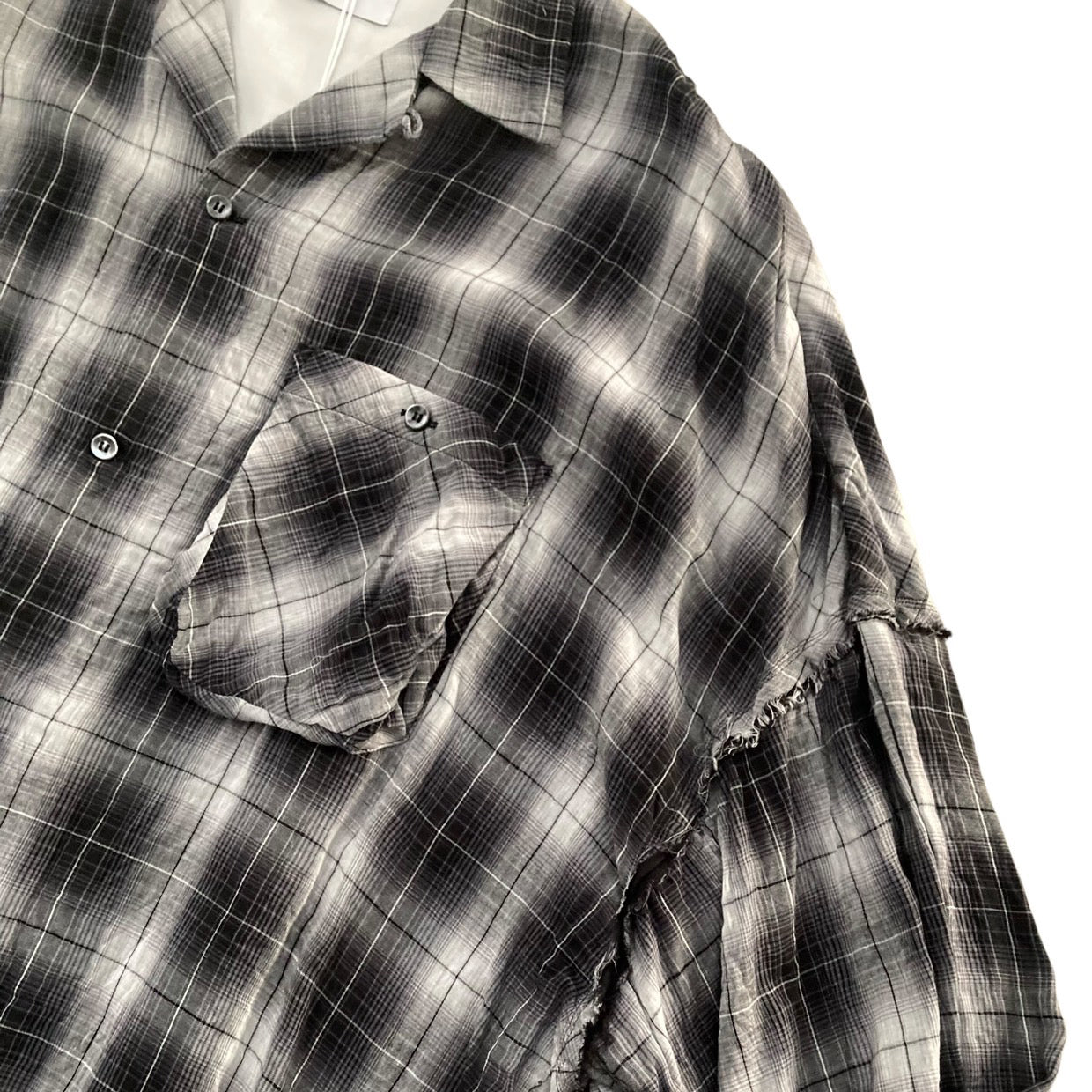 THE JEAN PIERRE ジャン・ピエール Signature 11XL Plaid Shirt - BLACK -