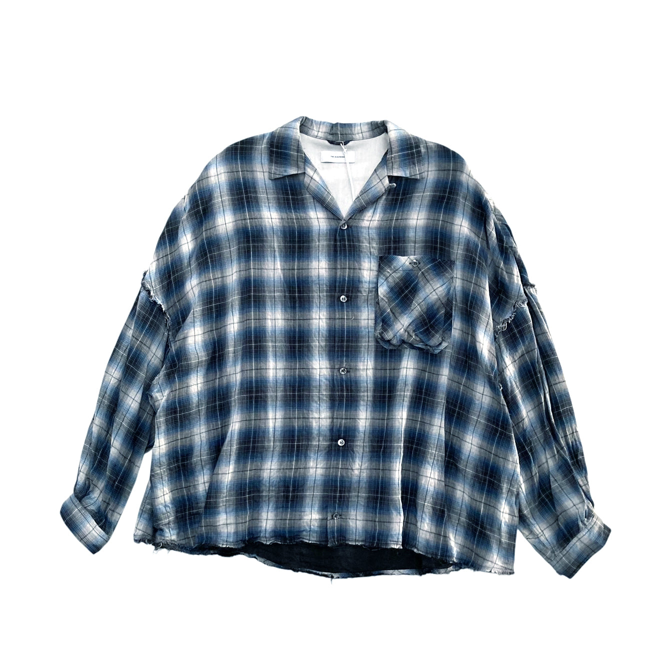 THE JEAN PIERRE ジャン・ピエール Signature 11XL Plaid Shirt - BLUE -