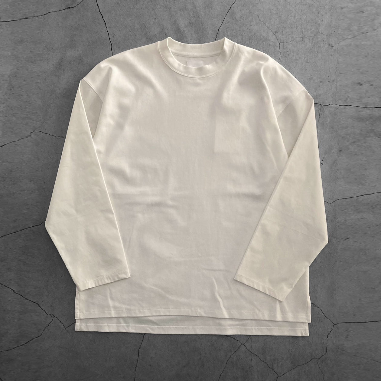 FORTUNA homme フォルトゥナオム SleeveDocking L/S Tee - WHITE -