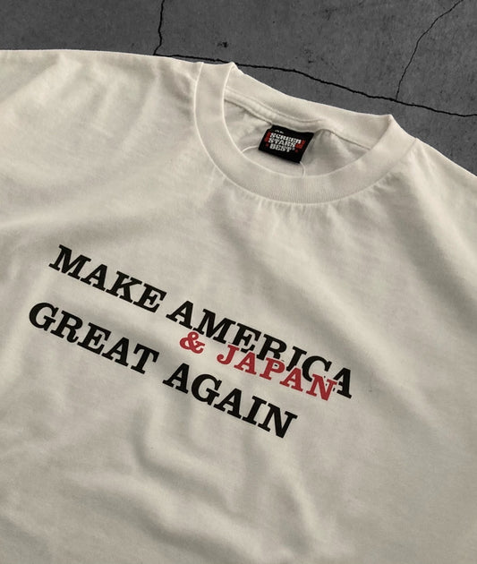 AS STANDARD X SCREEN STARS アズスタンダードxスクリーンスターズ　MAKE AMERICA & JAPAN GREAT AGAIN TEE