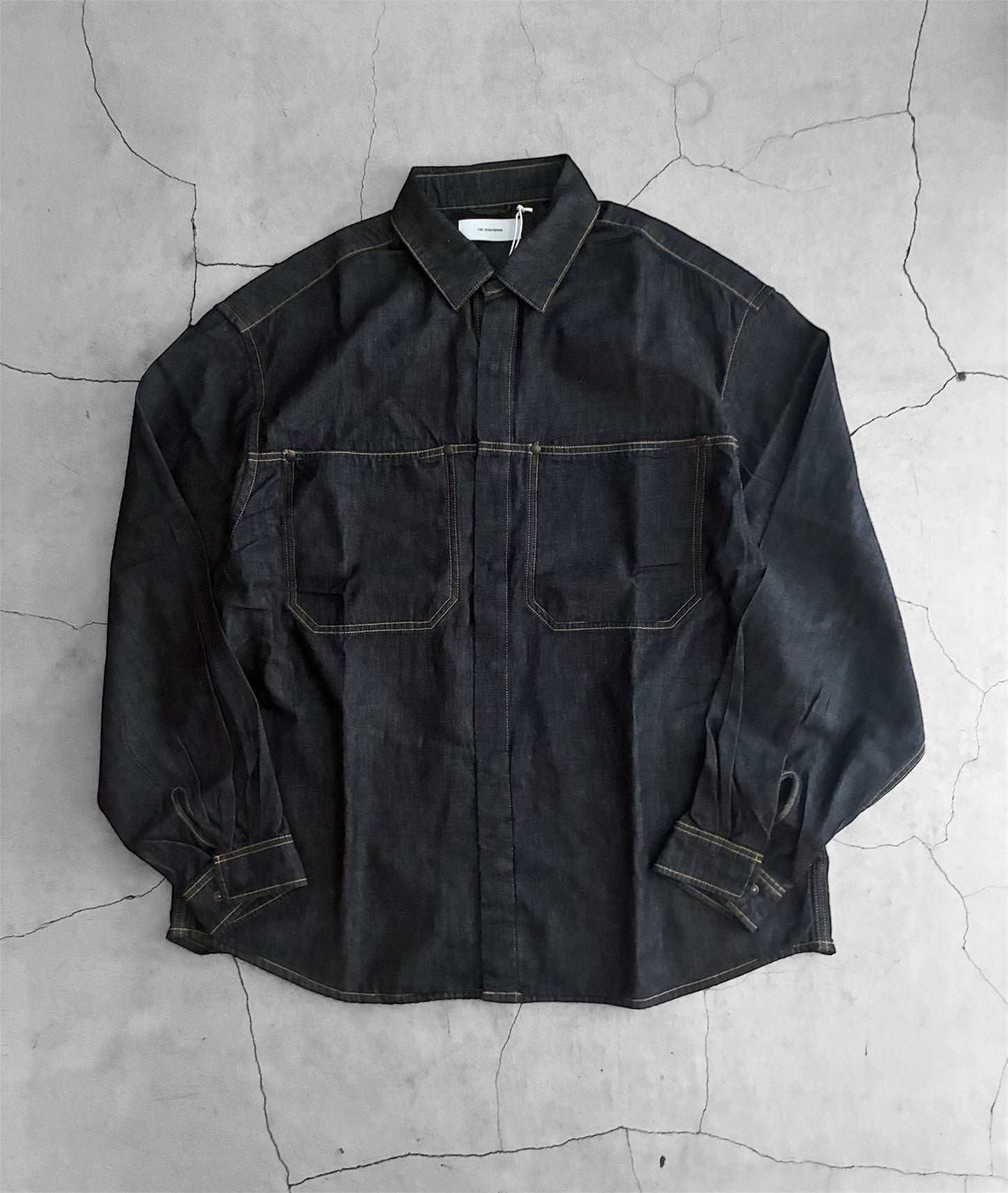 THE JEAN PIERRE ジャン・ピエール Drop Pocket Denim Shirt  - RIGID -