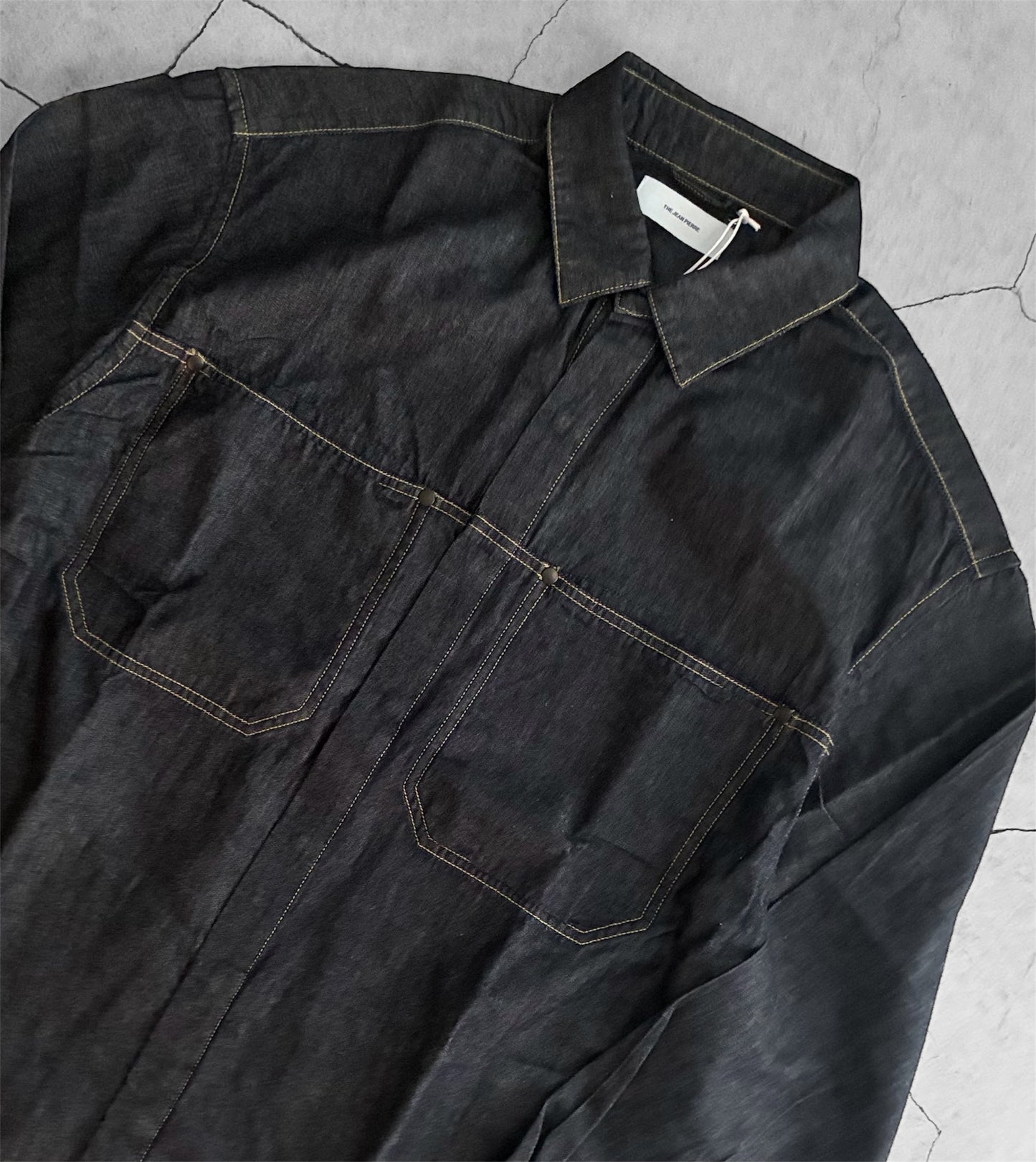 THE JEAN PIERRE ジャン・ピエール Drop Pocket Denim Shirt  - RIGID -