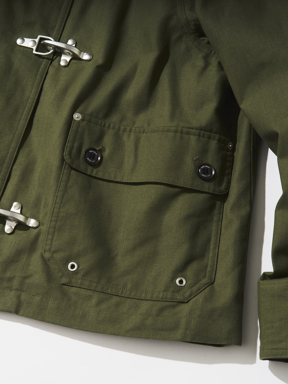 Tool Craft ツールクラフト FIREMAN JACKET パラフィンコットンファイヤーマンジャケット - GREEN -