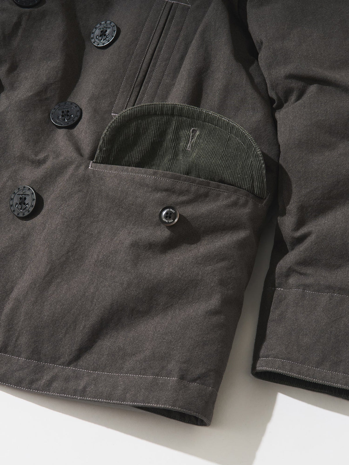 Tool Craft ツールクラフト DOWN P-COAT ダウンPコート - CHARCOAL -