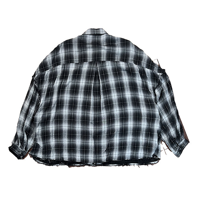 THE JEAN PIERRE ジャン・ピエール Signature 11XL Plaid Shirt - BLACK -