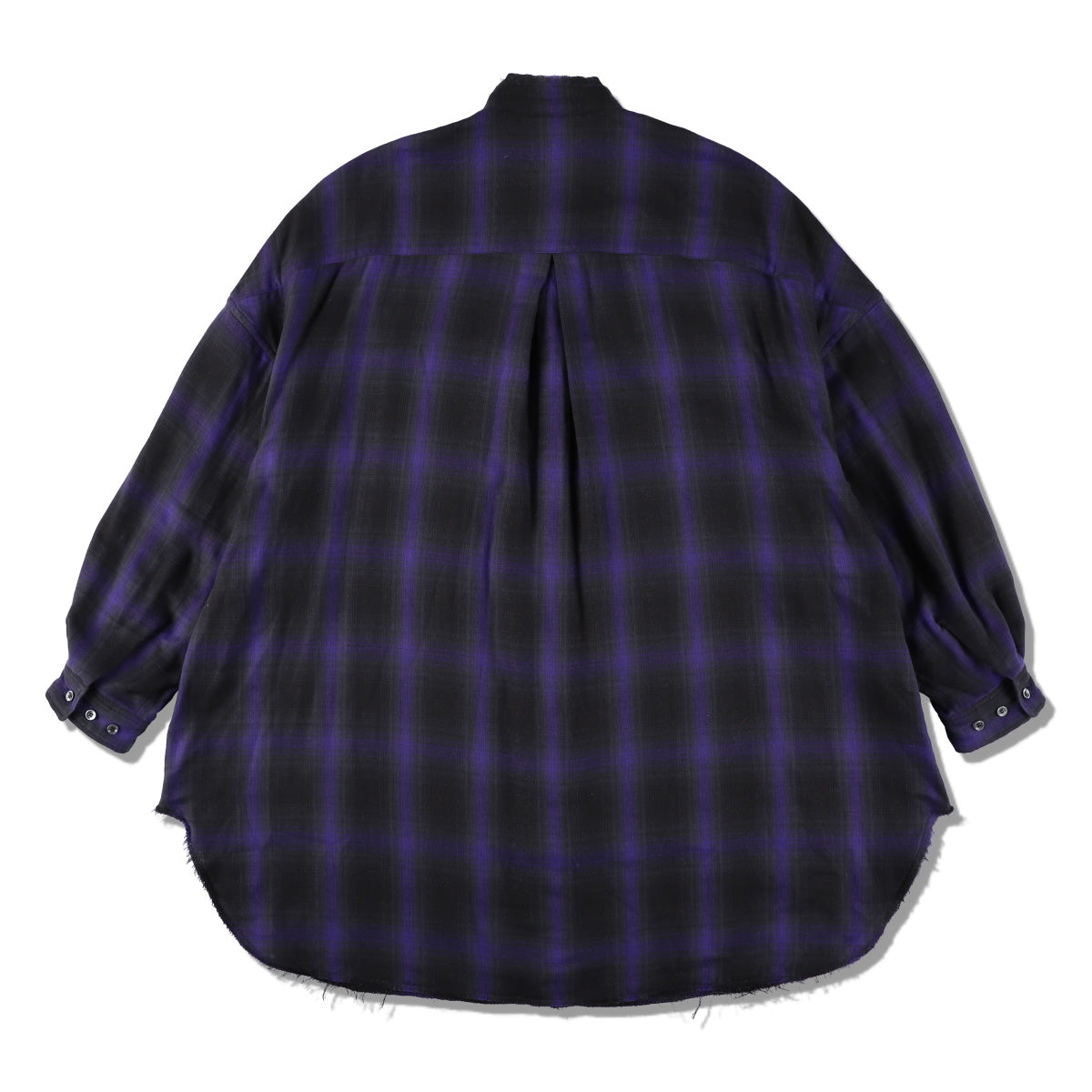 THE JEAN PIERRE ジャン・ピエール Monk Plaid Shirt - MIDNIGHT BLACK -