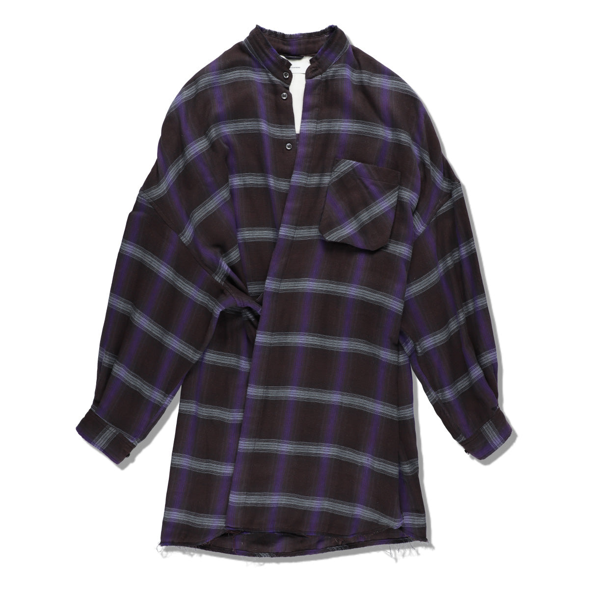 THE JEAN PIERRE ジャン・ピエール Monk Plaid Shirt - SKY BLUE -