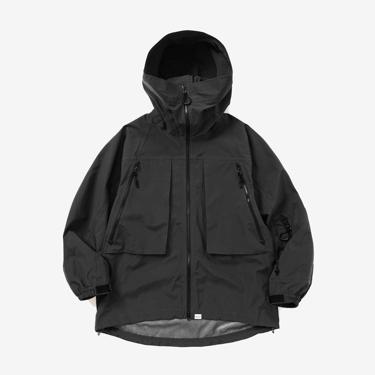 rehacer レアセル 3 Layer Big Hooded Jacket - BLACK -