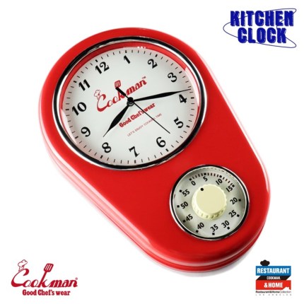 Cookman クックマン キッチンクロック Kitchen Clock