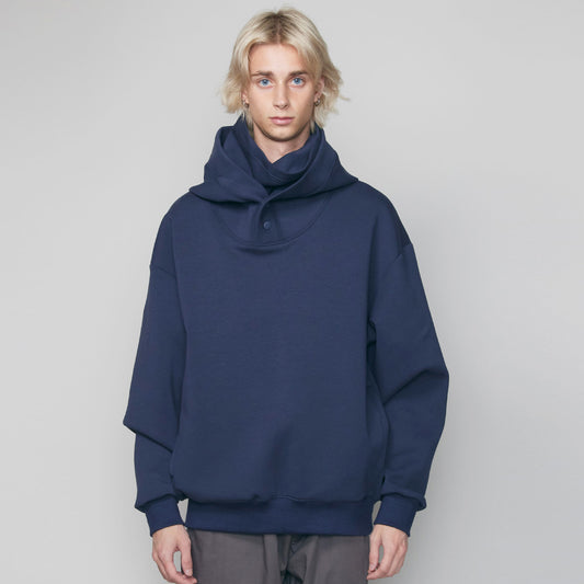 rehacer レアセル Big Stole Hooded CS - NAVY -