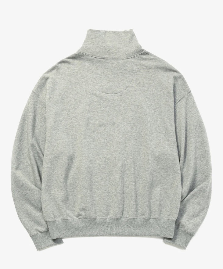 rehacer レアセル High Neck Wide Sweat Shirt - GRAY -