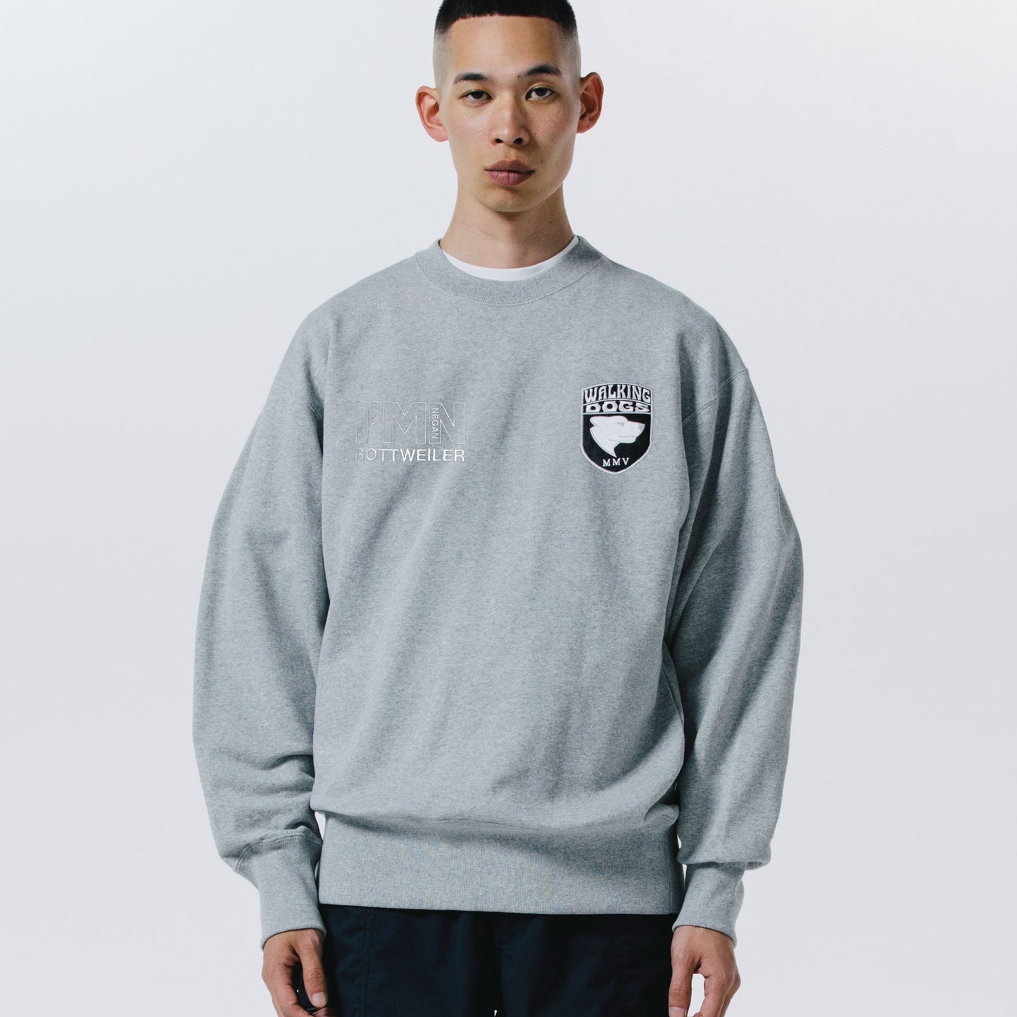 ROTTWEILER ロットワイラー WALKING DOG SWEATER - GRAY -