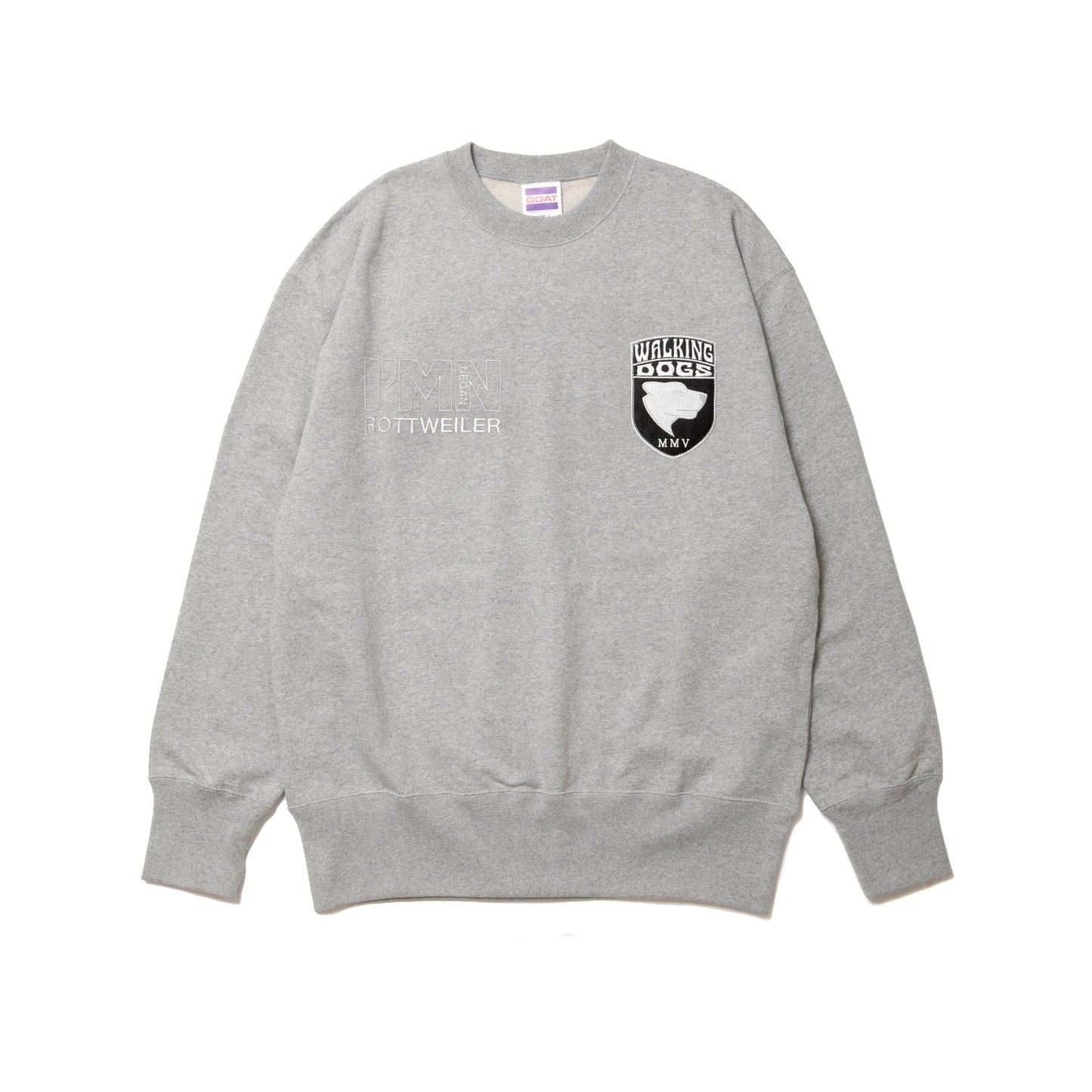 ROTTWEILER ロットワイラー WALKING DOG SWEATER - GRAY -