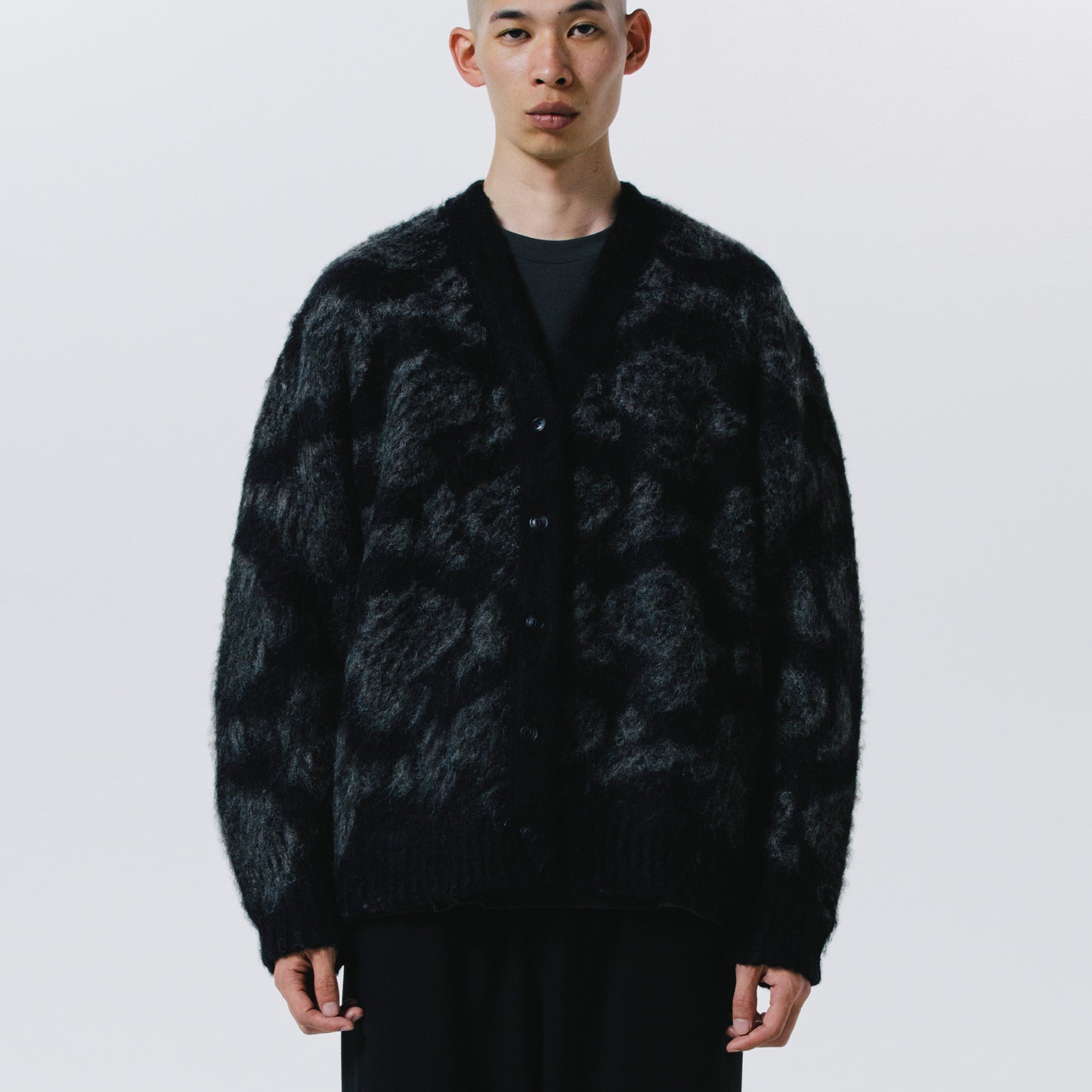 ROTTWEILER ロットワイラー R9 MOHAIR CARDIGAN - BLACK -