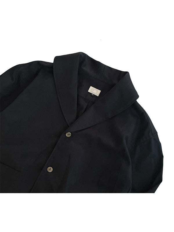 ALLS オールズ SHAWL COLLOR BETWEEN JACKET - NAVY -