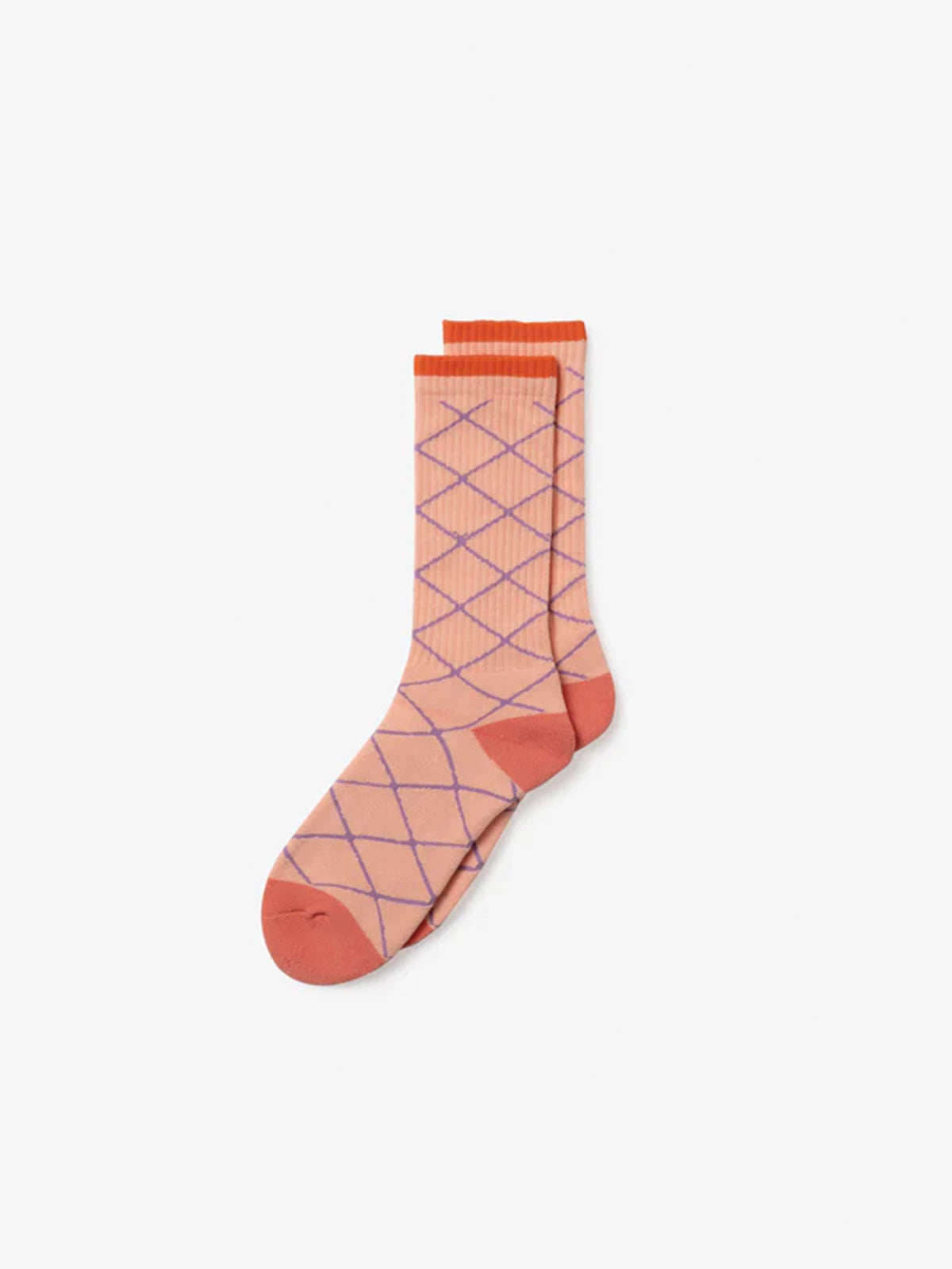 Little Yarmouth リトルヤーマス Grid Sox - BLUE / PINK -