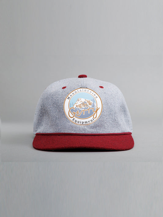 GERRY ジェリー Chambray FLAT CAP - GRAY x WINE -