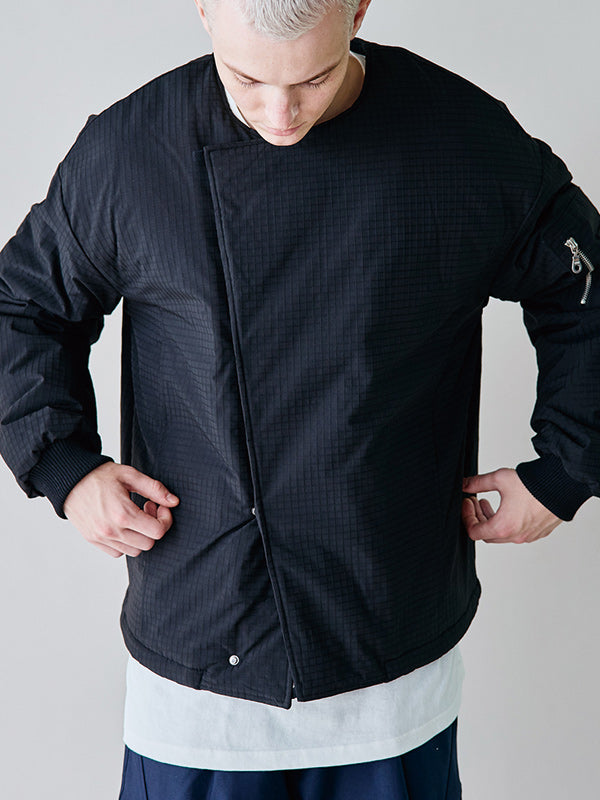 rehacer レアセル Tactical Collarless Jacket - NAVY -