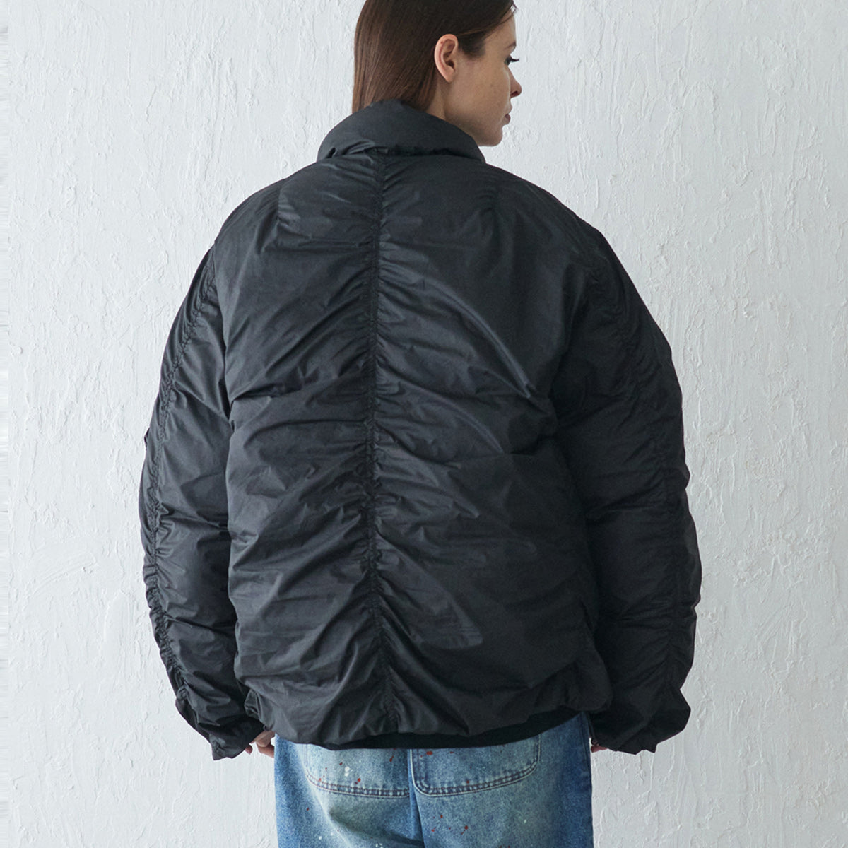 rehacer レアセル Volume MA-1 Down Jacket - BLACK -