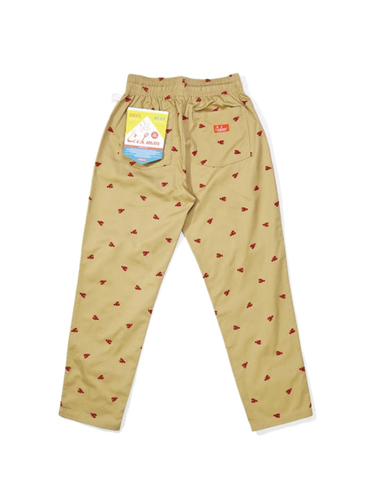 Cookman クックマン シェフパンツ Chef Pants Embroidery Lobster - BEIGE -